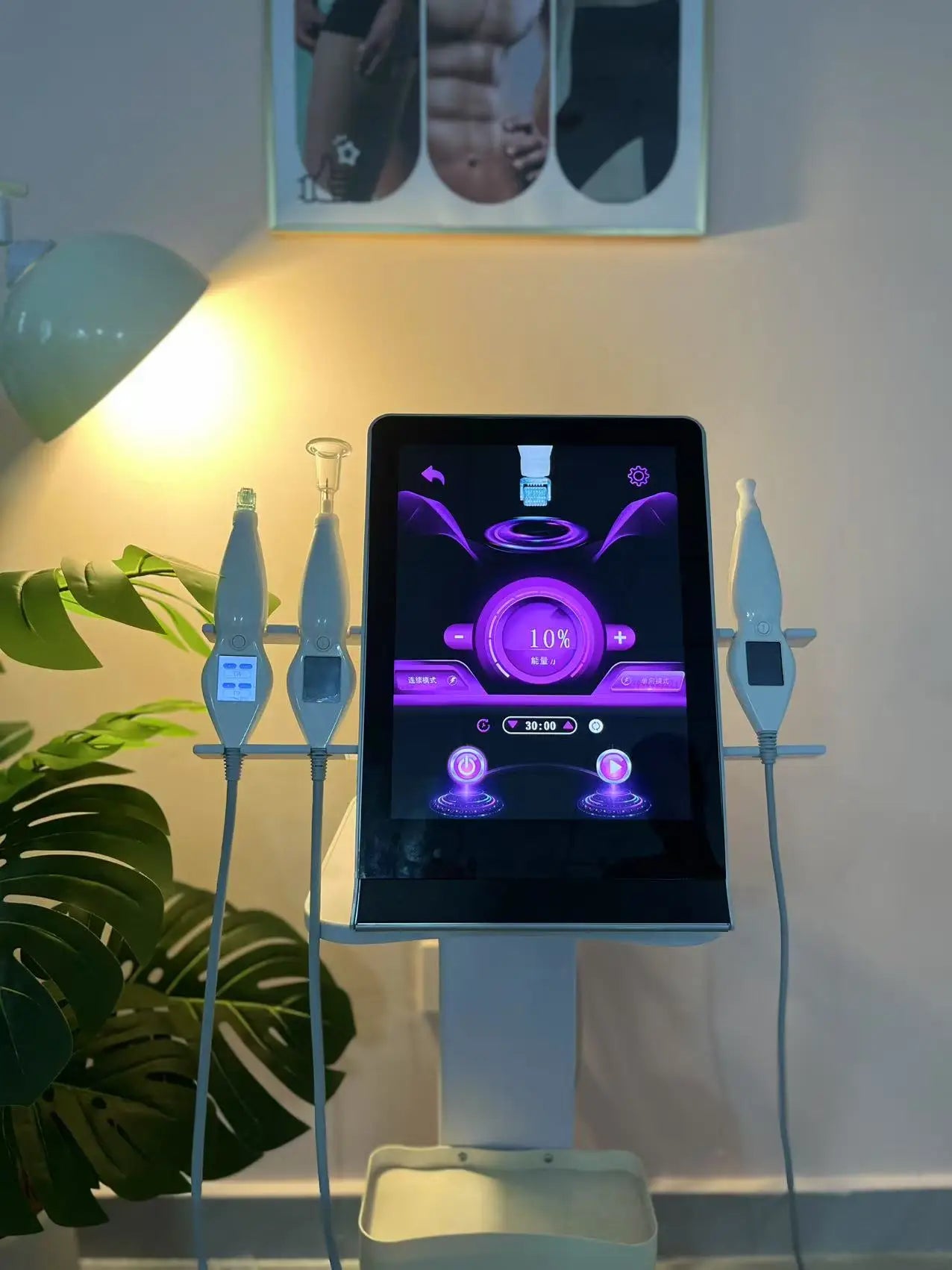8-in-1 Cold Hot Plasma Machine Diamond Stamp Ozone Plasma Machine Skin Rejuvenation Anti-Aging Facial Care Beauty Equipment