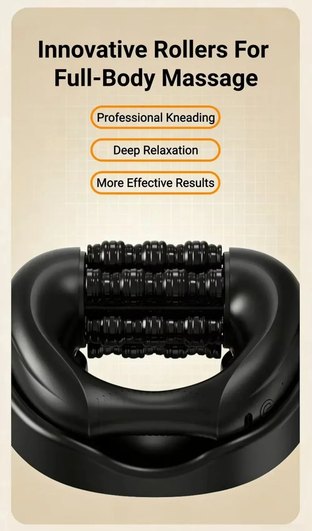 Relax Stress Massager Hand Held Massager for Muscle Rolling Percussive Massager Powered Muscle Roller Massager Whole Body Relief