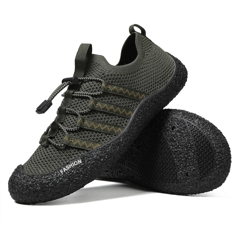 Barefoot Beach Wading Shoes Men's Quick Dry Mesh Water Sports Shoes Women Anti-slip Seaside Aqua Shoes Outdoor Wading Sneakers