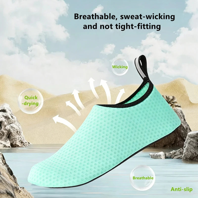 Summer Adult Swimming Beach Barefoot Water Shoes Woman Light Wader Fishing Sea Shoes Quick-Dry Man Aqua Shoes