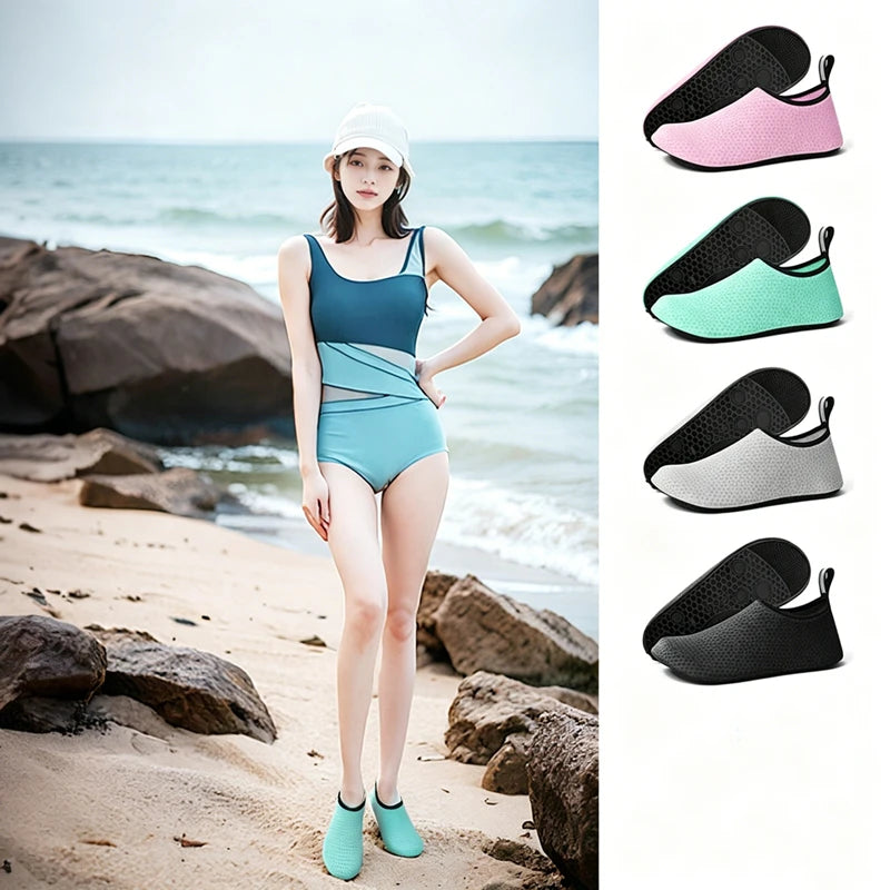 Summer Adult Swimming Beach Barefoot Water Shoes Woman Light Wader Fishing Sea Shoes Quick-Dry Man Aqua Shoes