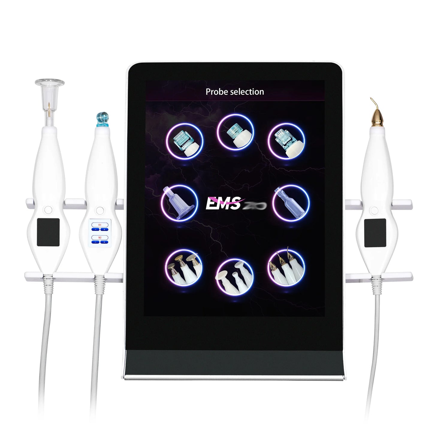 8-in-1 Cold Hot Plasma Machine Diamond Stamp Ozone Plasma Machine Skin Rejuvenation Anti-Aging Facial Care Beauty Equipment